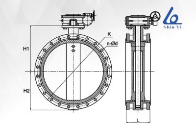 Cn bướm tay quay vô lăng – van bướm trục đối xứng ShinYi